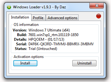 Daz Windows Loader.exe